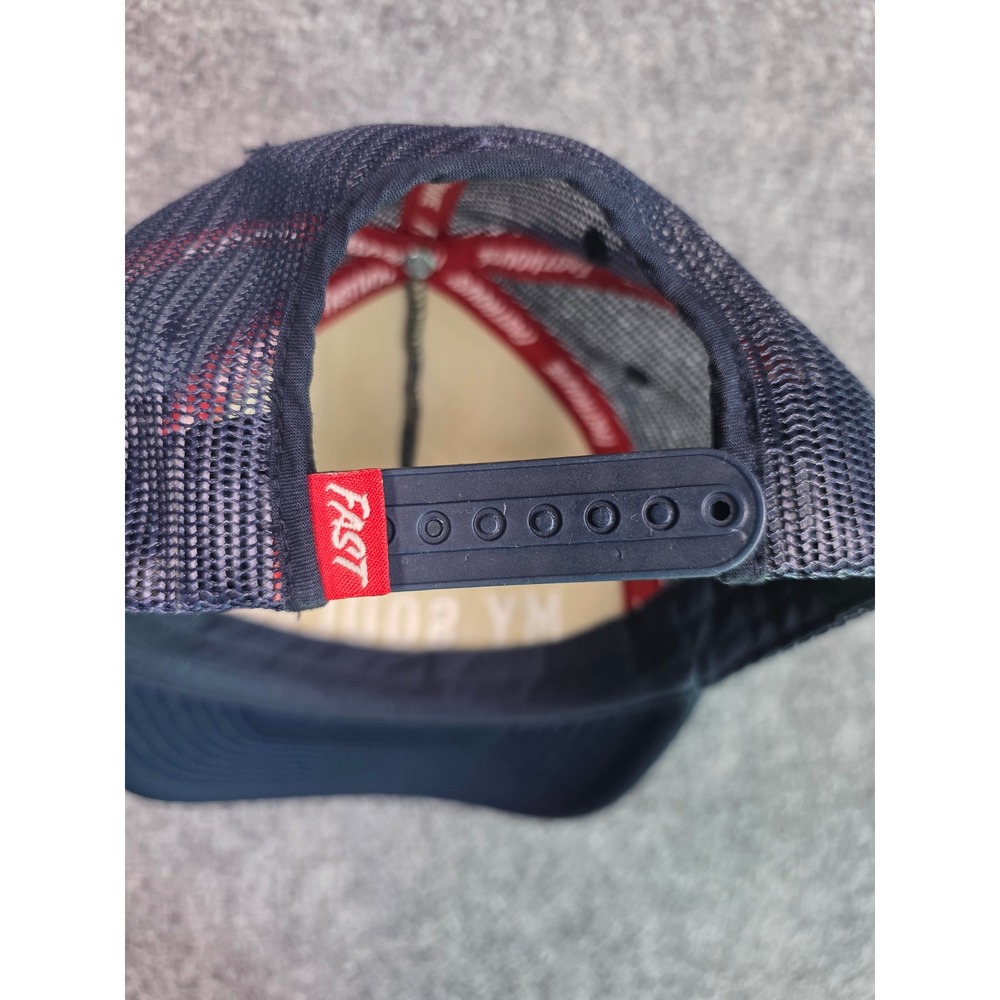 Fasthouse Trucker Hat Mens OS Navy Blue Speed Free My Soul Snapback Foam Mesh - Picture 8 of 8